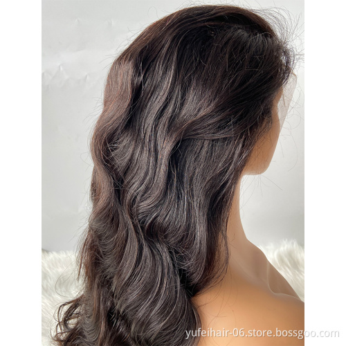 Cheap body wave natural human hair wigs,26 inch virgin peruvian human hair lace front wigs with baby hair